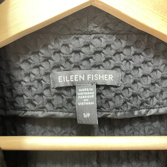 Eileen Fisher Tencel & Organic Cotton Honeycomb Shaped Jacket sz S - Picture 12 of 16